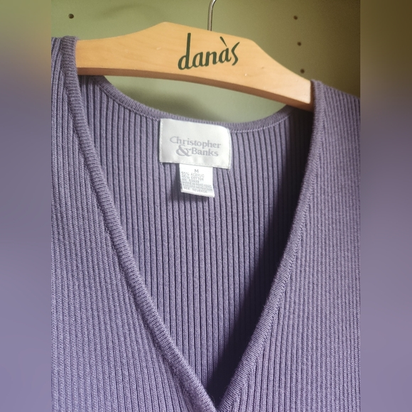 Button-Up Sleeveless Sweater Dress - Picture 4 of 4